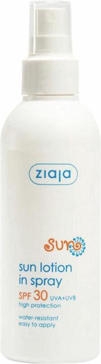 Actual product image Ziaja Moisturizing Sun Lotion SPF 30 (Sun Lotion In Spray) 170 ml (Sun spray, SPF 30, 170 ml)