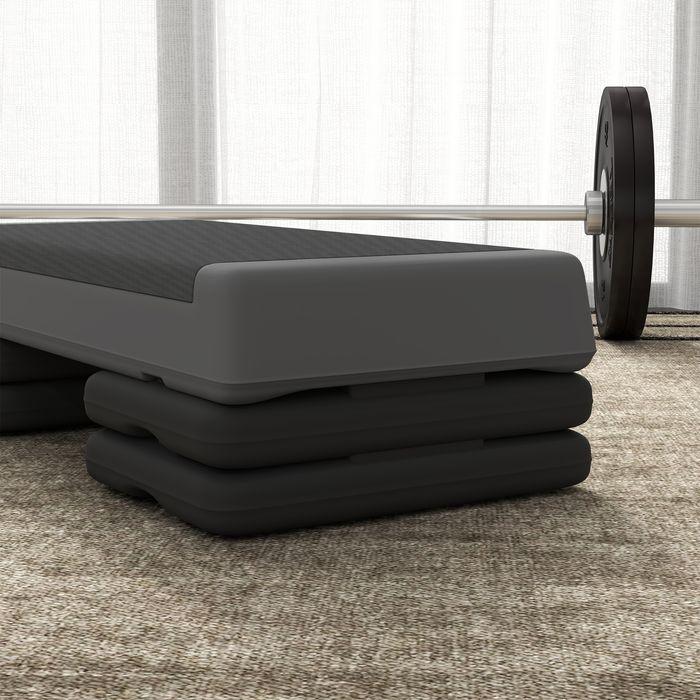 Actual product image Swisshandel24 Fitness-Stepper, 10,5/15,5/20,5cm Höhenverstellbare Steppbrett für Zuhause, Grau