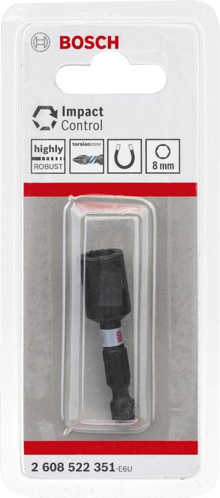 Actual product image Bosch Professional Zubehör PRO Impact socket spanner, 8 x 50 mm (8 mm)
