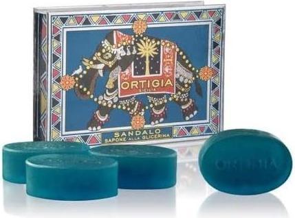 Actual product image Ortigia Sicilia Ortigia Sandalo Soap 40g - Pack of 4 (Soap lotion)