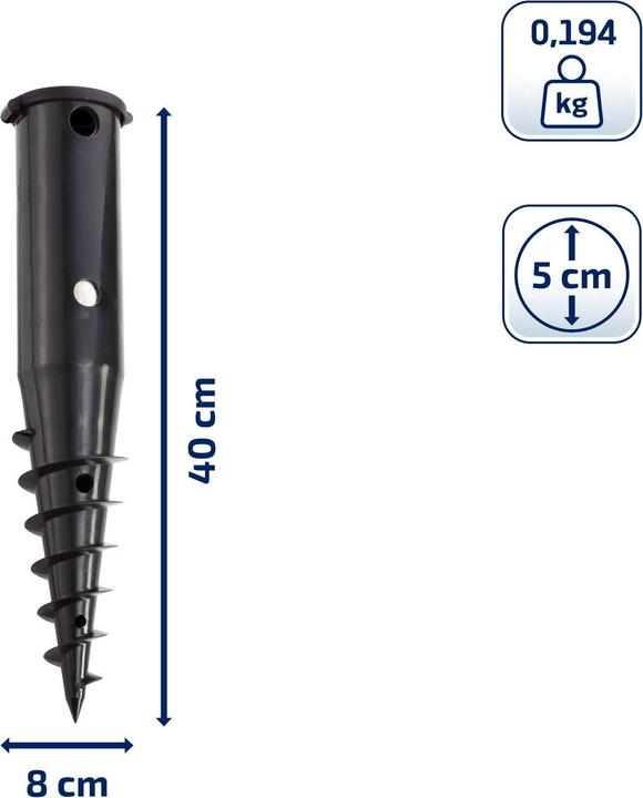 Actual product image Leifheit Floor plug with screw-in rod