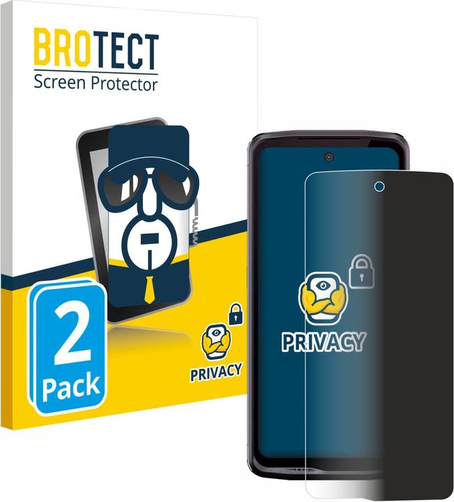 Actual product image BROTECT Anti-spy privacy film Blue light protection film (2 Piece, Crosscall Stellar X5)