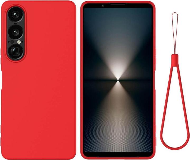 Produktbild Cover-Discount Sony Xperia 1 VII - Silikon Gummi Hülle mit Riemen (Sony Xperia 1 VI)