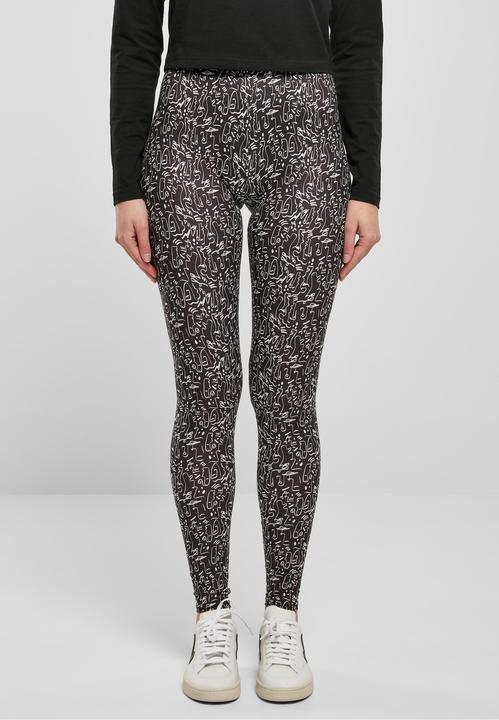 Actual product image Urban Classics Ladies Soft AOP Leggings (XS)