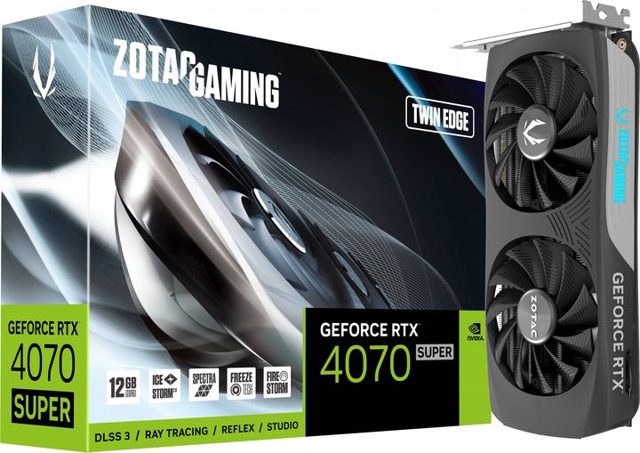 Image du produit Zotac GeForce RTx4070 SUPER TwinEdge (12 Go)