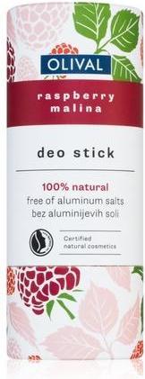 Actual product image Olival Natural Raspberry Solid Deodorant - 40 g, Aluminum Salts: None