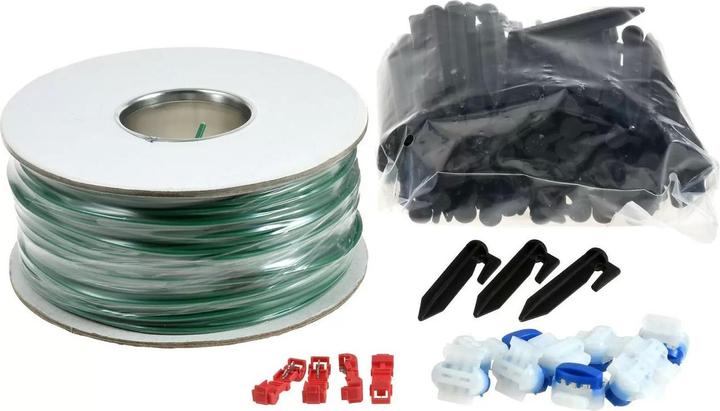Produktbild AccuCell 150m Begrenzungskabel (2,7mm) + 300 Haken + 10x Kabelverbinder + 4x Anschlussklemmen für Mähroboter (Mähroboter, Mähroboter Installation)