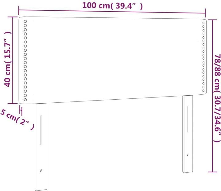 Immagine prodotto VidaXL Zobor (100 x 5 x 78/88 cm)