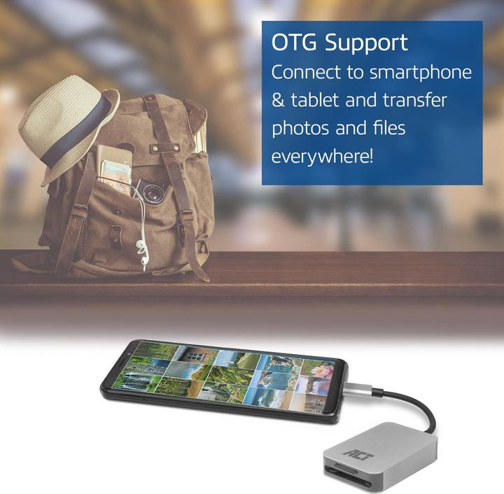 Immagine prodotto Lettore di schede USB-C per SD e micro SD, SD 4.0 UHS-II