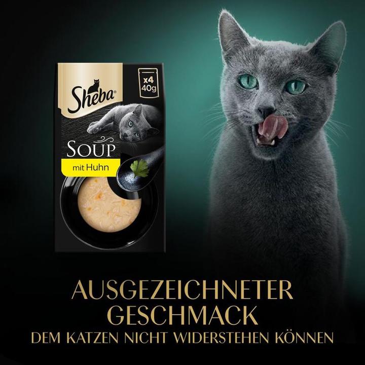 Produktbild Sheba SOUP Multipack Portionsbeutel Huhn (Adult, 40 Stk., 2100 g)