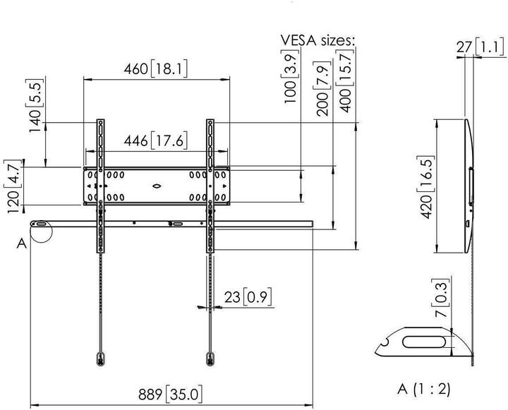 Actual product image Vogels 6VO PFW4500 (Wall, 55", 50 kg)