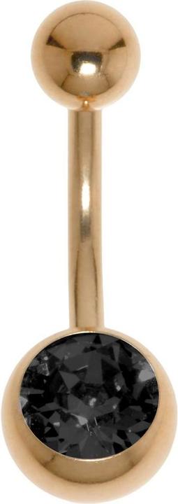 Immagine prodotto Bijouteria Piercing ventre (Cristallo premium, Rivestimento in PVD (colore oro), Acciaio chirurgico 316L)