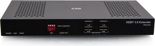 Produktbild C2G HDMI HDBaseT + USB-B auf A + RS232 Over Cat Extender Box Sender zu Box Empfänger (18 Gbps) 4K 60 Hz