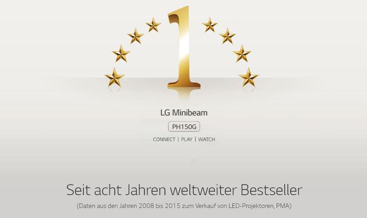 Image du produit LG Ph150g (HD, 130 lm, 1.57:1)