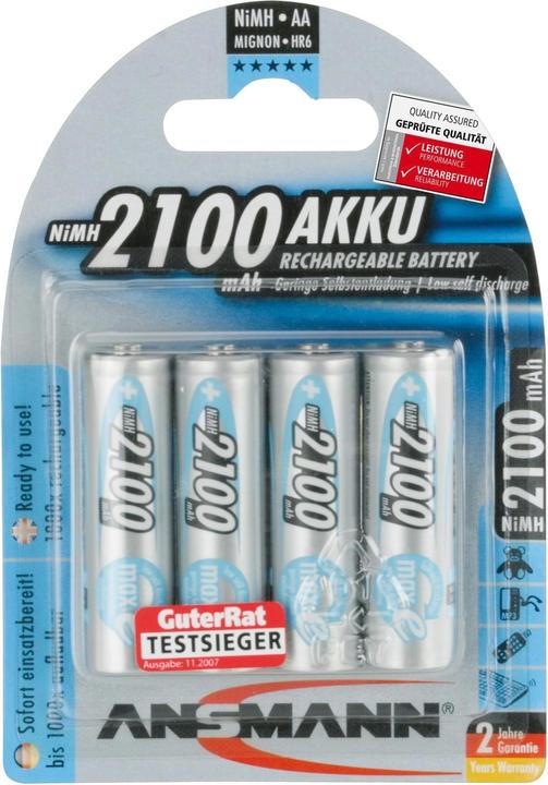 Produktbild Ansmann AA (4 Stk., AA, 2100 mAh)