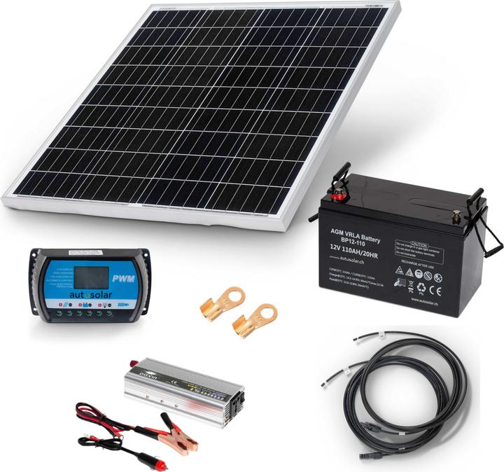 Autosolar Sistema solare starter pack (100 W)