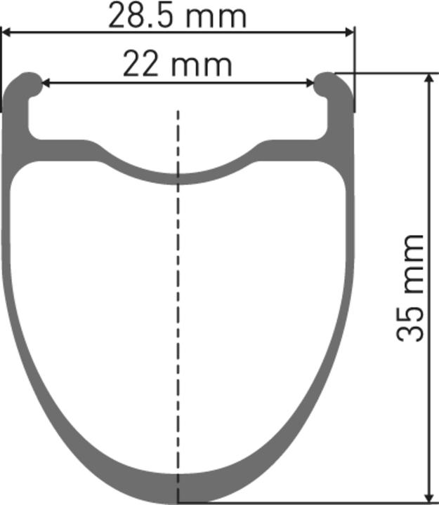 Actual product image DT Swiss DT ERC 1400 DICUT wheel 700c CL 35 100/12 WTS (Front wheel, 28")