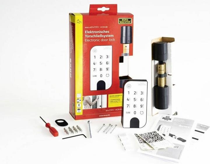 Immagine prodotto Burg Wächter Cilindro + Tastiera (Bluetooth, Smartphone, Combinazione numerica elettronica)