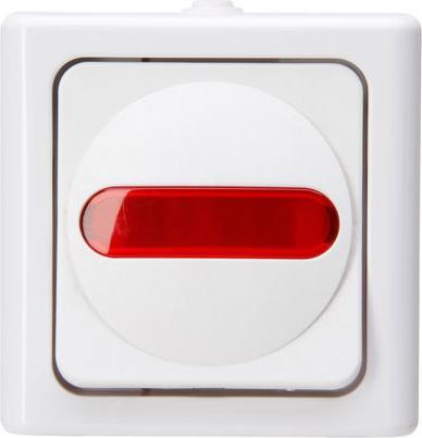 Produktbild Kopp 561602008 Rocker switch 1P Rot - Weiss Elektroschalter (561602008)