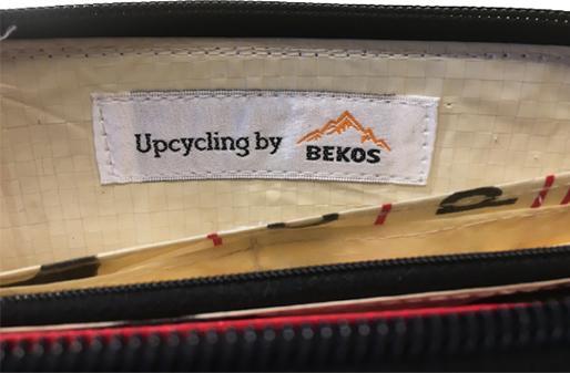 Image du produit Bekos Upcycling - Portefeuille zippé en sacs de nourriture pour poissons recyclés rose