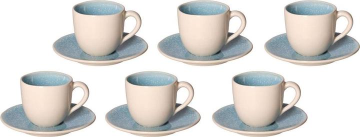 Immagine prodotto Orion ROSE&TULIPANI CONCERTO FUSE AZZURRO Set di 6 tazze da espresso da 90 ml (90 ml, 6 x)