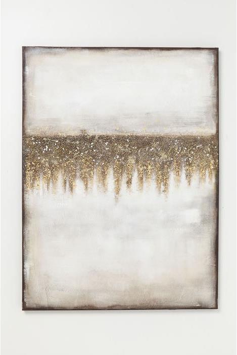 Actual product image Kare Design Oil Painting Abstract Fields 120x90cm (90 x 120 cm)