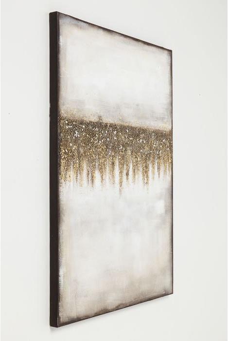 Actual product image Kare Design Oil Painting Abstract Fields 120x90cm (90 x 120 cm)