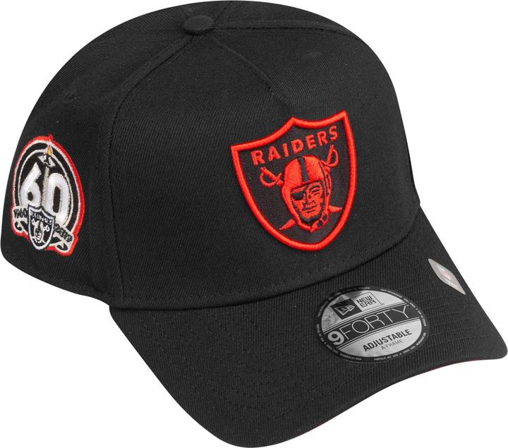 Actual product image New Era 9Forty Snapback Cap - Las Vegas Raiders Schwarz Rot (One size)