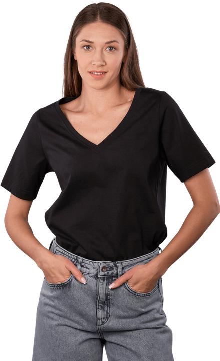Actual product image Drykorn Jersey Jacina T-Shirt V-Neck Black (M)