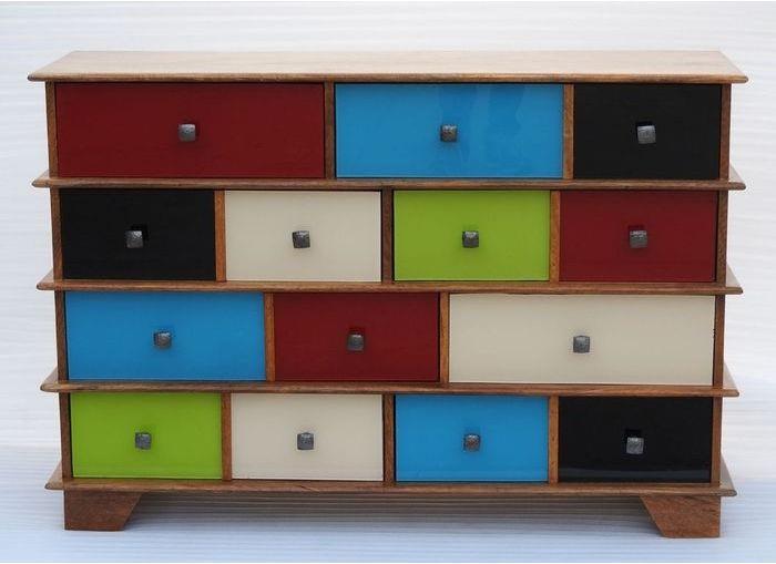 Actual product image Designlife Dresser Fuji Colored 8 Drw. (82 x 38 x 120 cm)