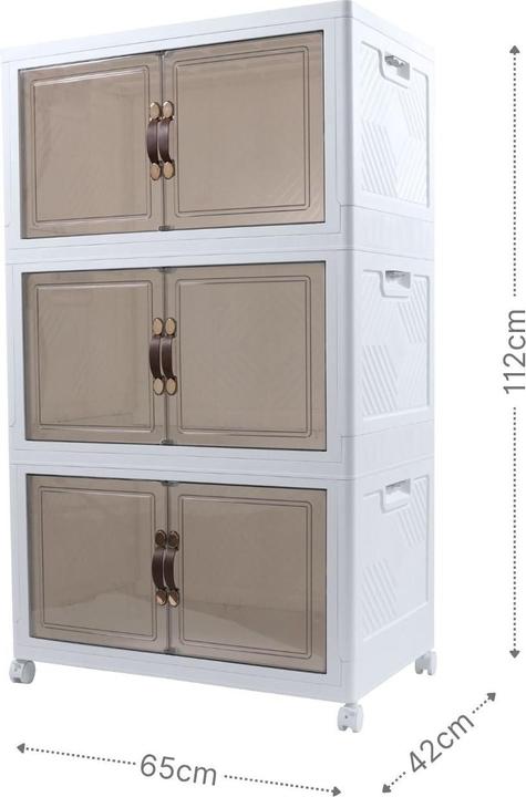 Immagine prodotto Hermex Modul-Set 65 Vorratsschrank Aufbewahrungsbox 1 Basis 2 Erweiterungen