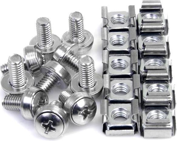 Actual product image StarTech M6 CAGE NUTS and SCREWS
