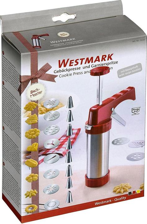 Image du produit Westmark Presse à pâtisserie et seringue à garnir (Presse à biscuits, 250 ml)