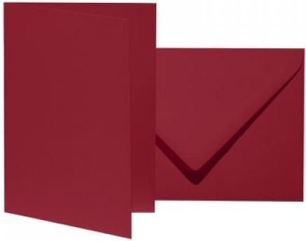 Image du produit Artoz 10 cartes pliantes avec enveloppes Mosaic DIN B6 bordeaux (1 pcs)