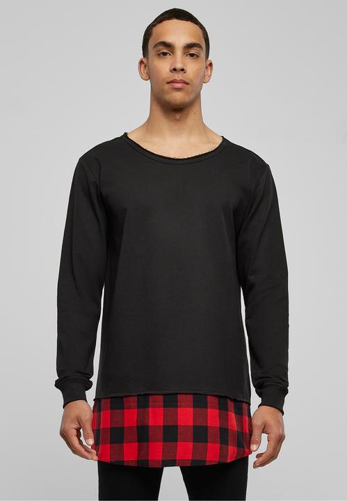 Actual product image Urban Classics Long Flanell Bottom Open Edge Crewneck (M)