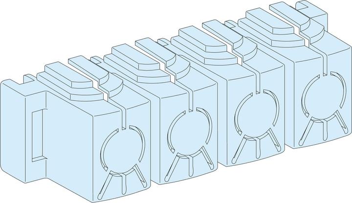 Produktbild Schneider Electric Prisma Plus G Satz Isolierabdeckungen für Powerclip-Schienen LVS04150 /8Stk/