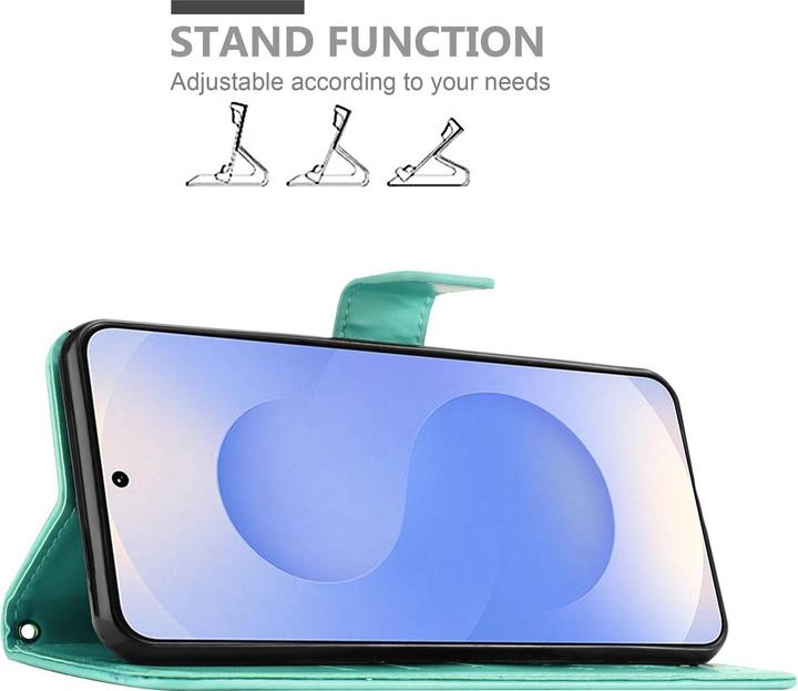 Produktbild Cadorabo Hülle für Samsung Galaxy S25 mit Blumen Muster (Samsung Galaxy S25)