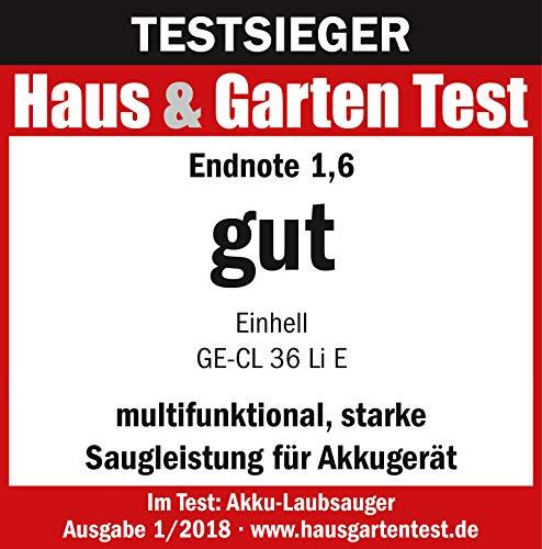 Image du produit Einhell GE-CL 36 Li E Solo (Fonctionnement sur batterie, Aspirateurs et souffleurs, Souffleur de feuilles, Aspirateurs à feuilles)