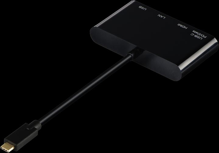 Produktbild Hama 4in1-USB-C zu (Ethernet / Lan, HDMI, USB 2.0, USB Typ-C)