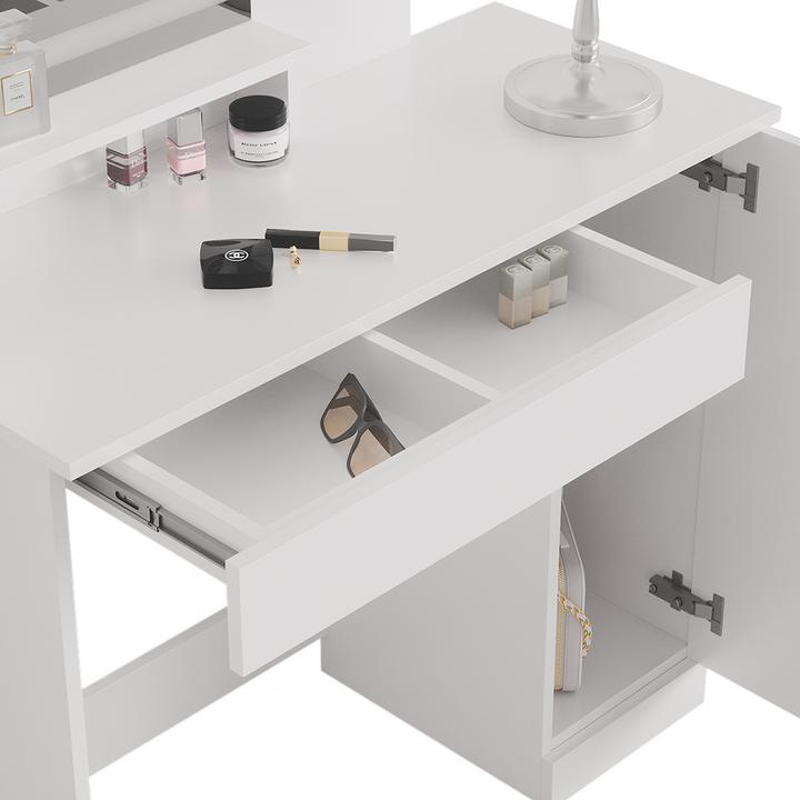 Actual product image Vicco Julia with stool and lighting (90 x 38 x 138 cm)