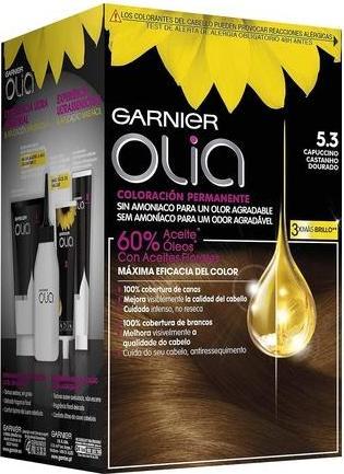 Actual product image Garnier OLIA Coloración Permanente #5,3 Capuccino 4 pz (5.3 Capuccino)