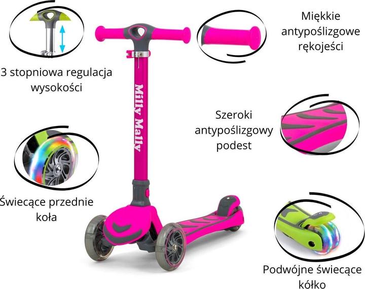 Immagine prodotto Mally Monopattino per bambini Milly Junior, rosa