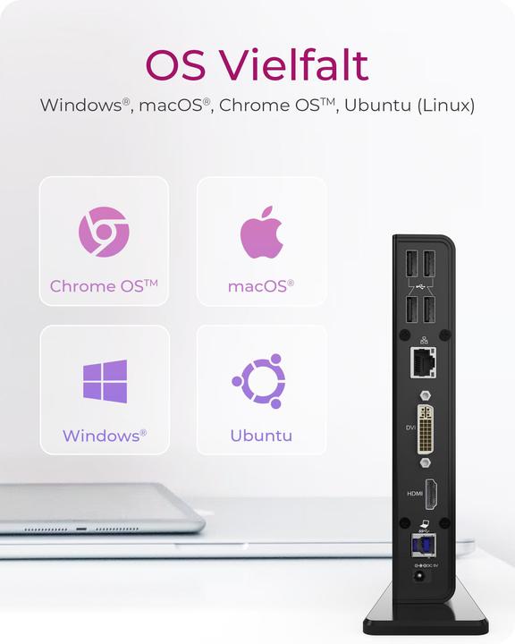 Image du produit Icy Box IB-DK2241AC - Multi-Dock USB Type-A 3.0 (USB-B, 11 Ports)