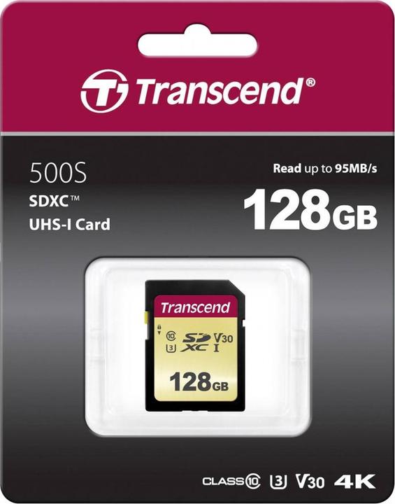 Immagine prodotto Transcend 128GB UHS-I U3 scheda SD MLC (128 GB, SDXC, U3, UHS-I)