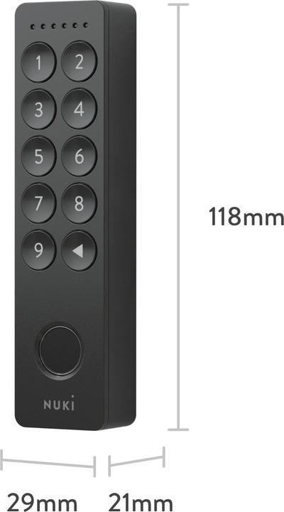 Image du produit Nuki Clavier de commande 2.0 (Empreinte digitale, Combinaison électronique de chiffres)