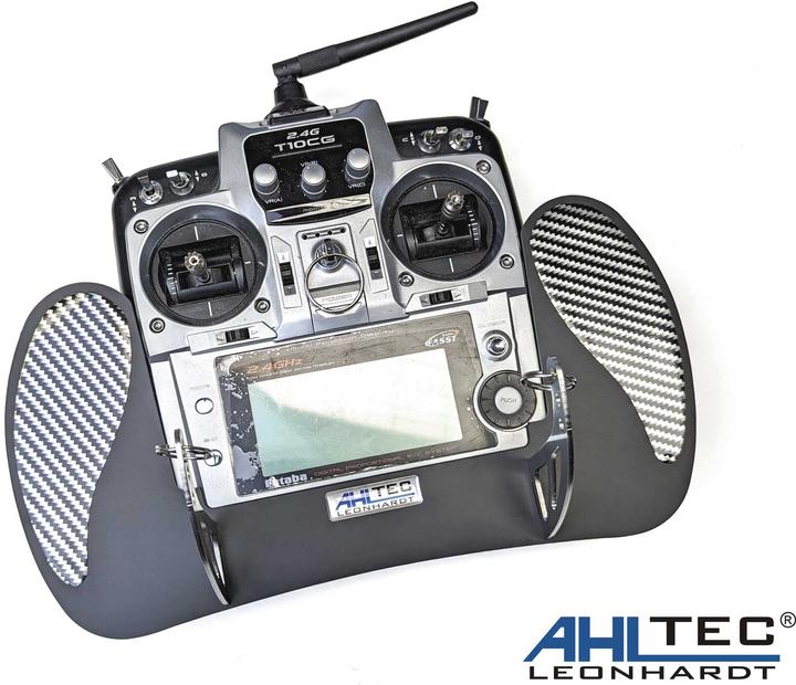 Produktbild AHLtec Senderpult Futaba T10CG Black mit Standard Senderpultbügel, ohne Handauflage