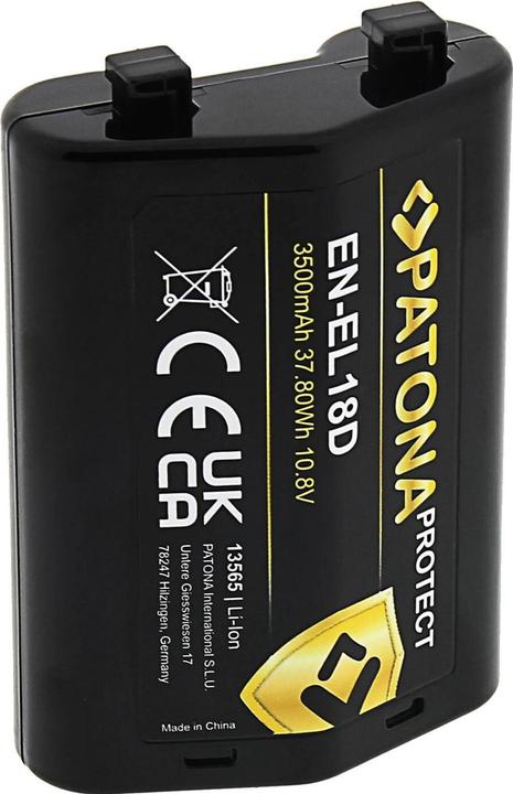 Immagine prodotto Patona Batteria PROTECT per Nikon Z9, D6 e EN-EL18D (Batteria della fotocamera)
