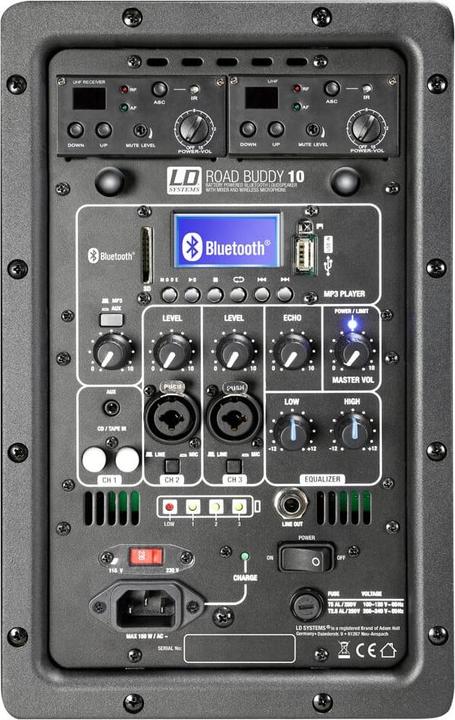 Actual product image LD Systems ROADBUDDY 10 HBH 2 B6 Battery Powered Bluetooth Speaker