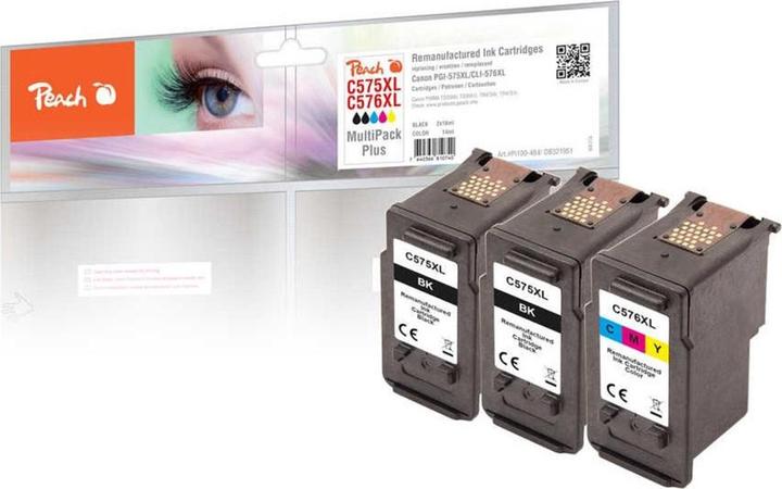 Actual product image Peach Ink Canon PG-575X /CL-576XL MP Plus Black/Colour (Color, FC)