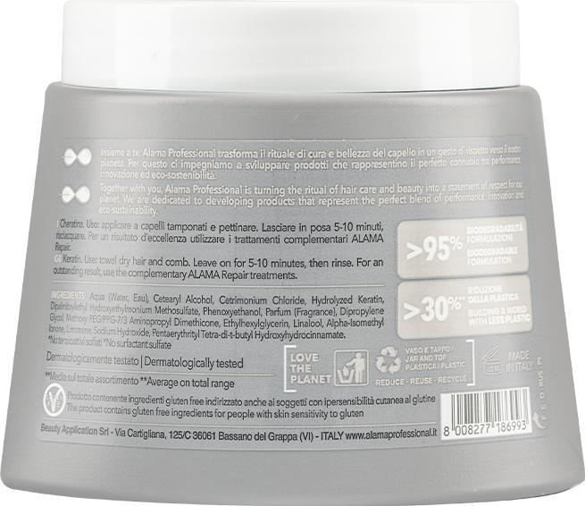 Immagine prodotto Alama Professional Alama Repair Maschera ristrutturante per capelli danneggiati 500ml (500 ml)